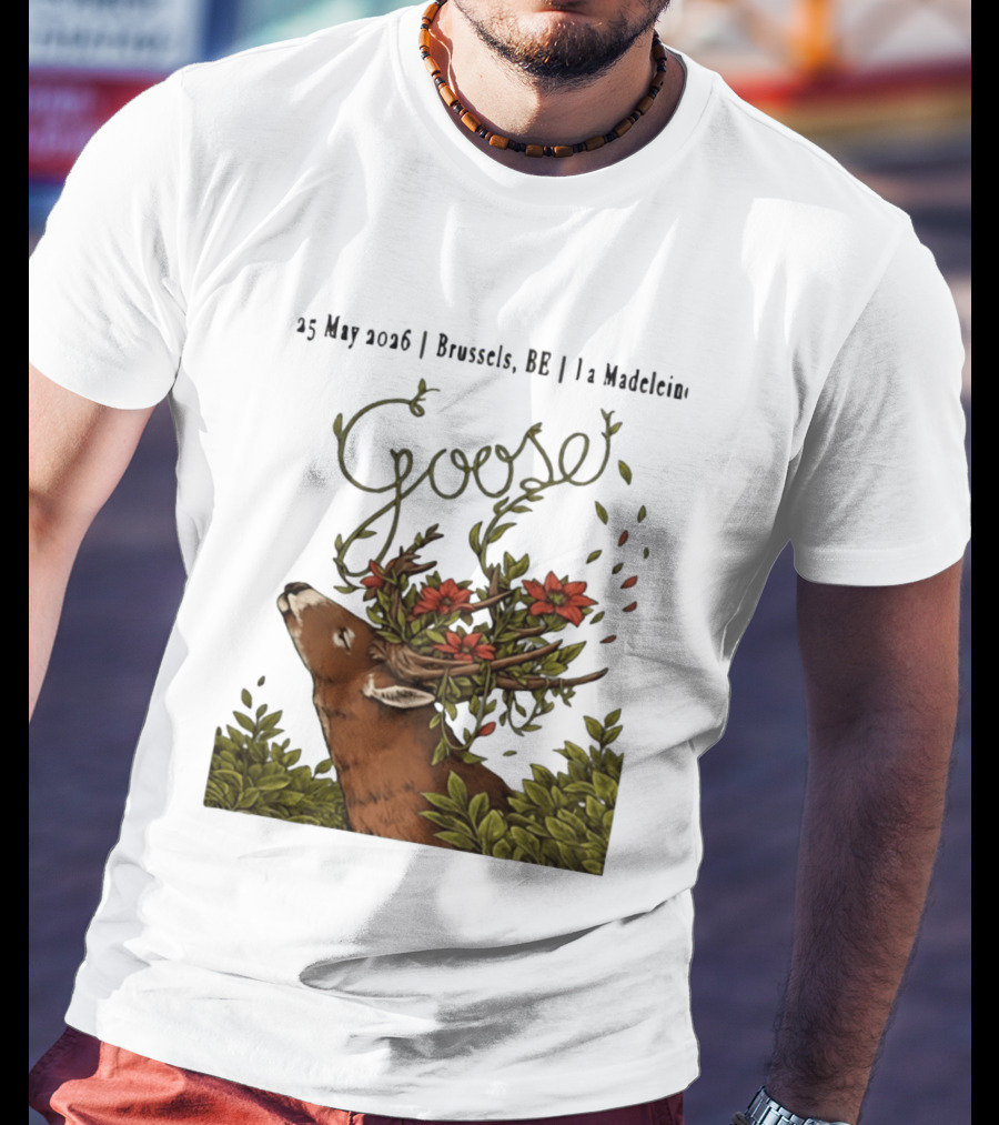 Goose 25 May 2026 Brussels BE La Madelein Deer With Floral Antlers T-Shirt