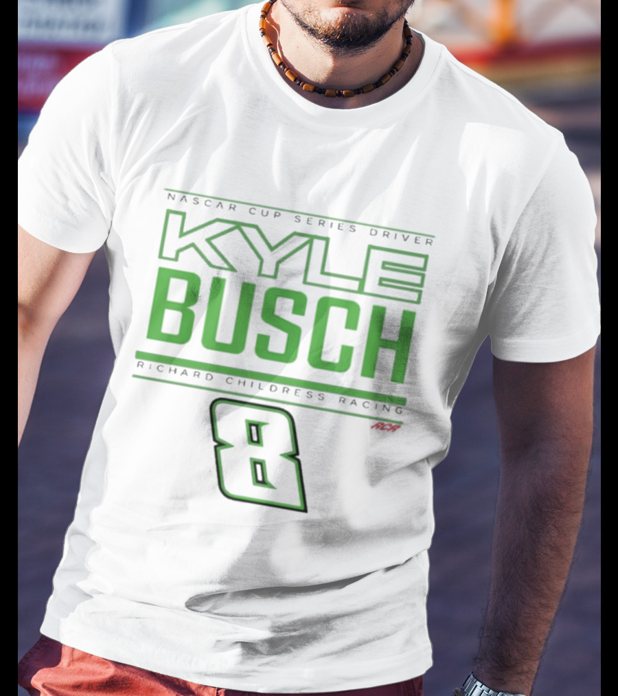 NASCAR Cup Series Driver Kyle Busch Richard Childress Racing 8 Black T-Shirt
