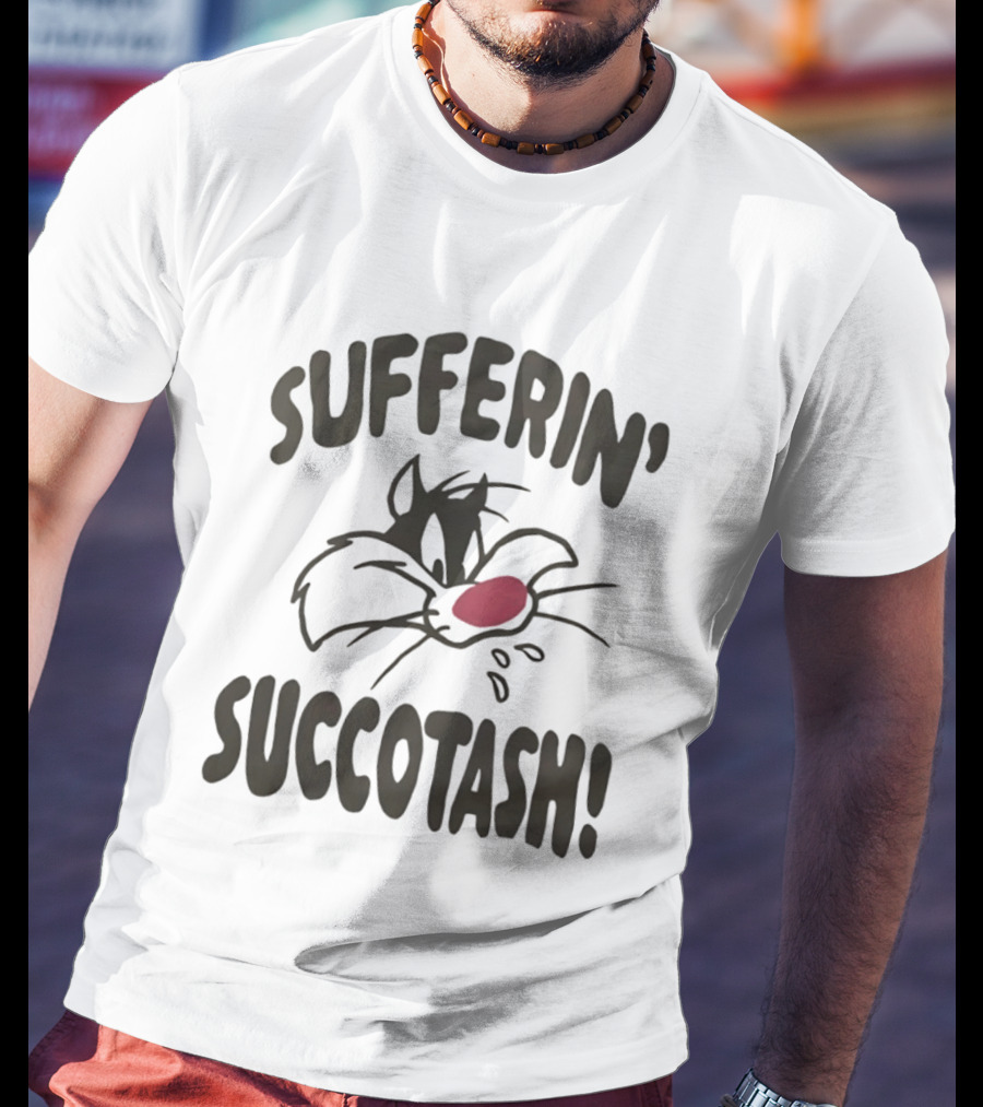 Looney Tunes Sylvester Sufferin' Succotash Catchphrase T-Shirt