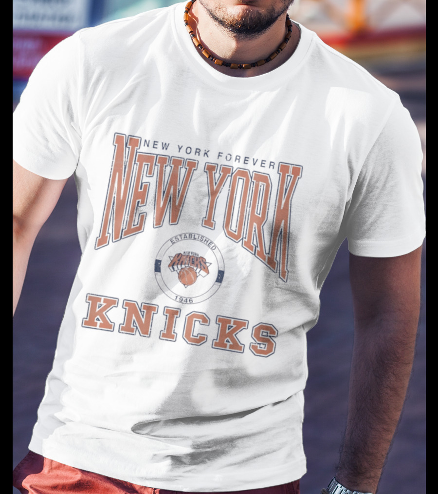 New York Knicks New York Forever Basketball 1946 T-Shirt