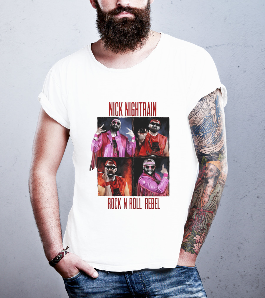 Nick Nightrain Rock N Roll Rebel Pink Jacket Red Bandana T-Shirt