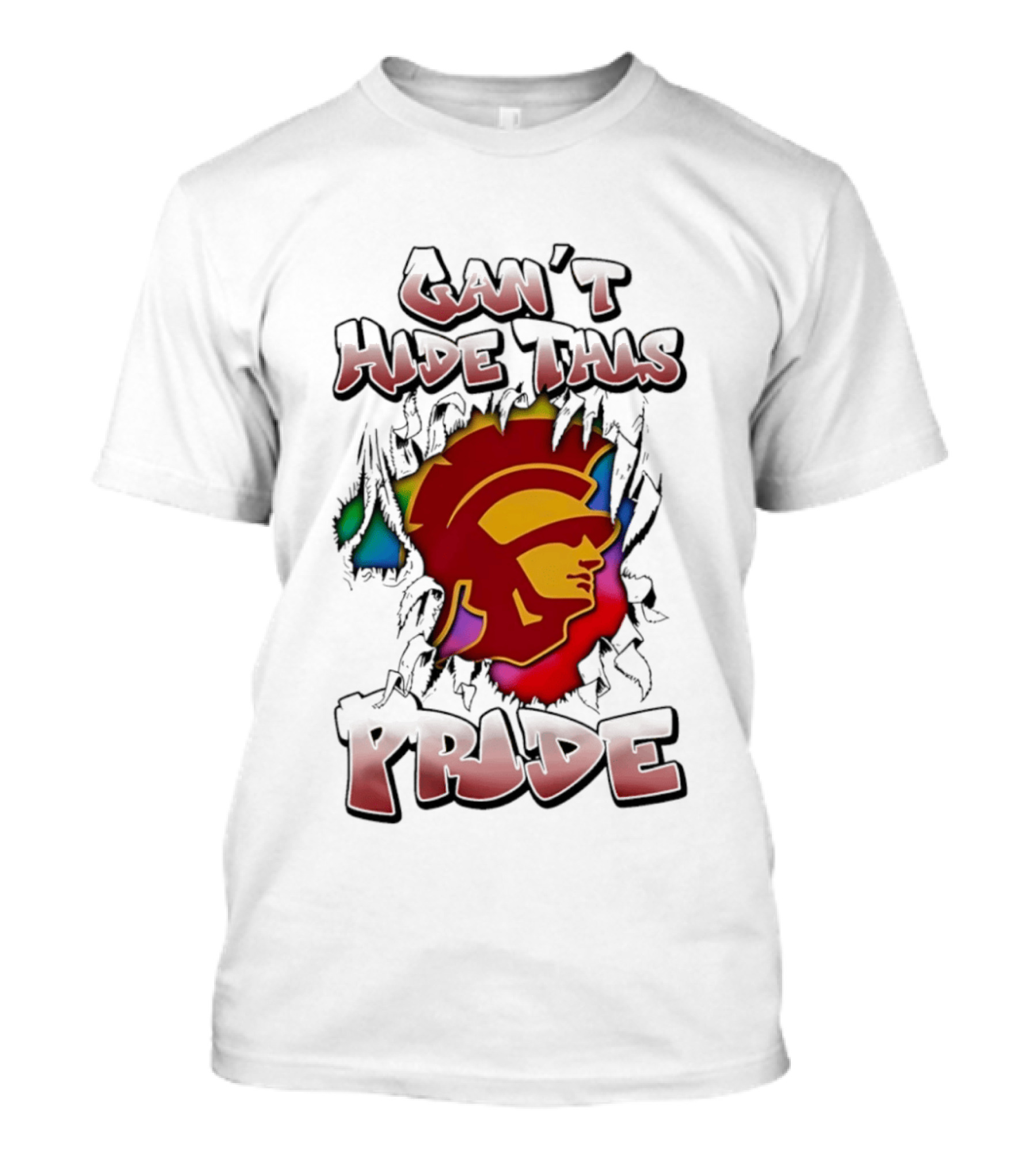 Texas Tech Red Raiders Can't Hide This Pride With USC Trojans Trojan T-Shirt
