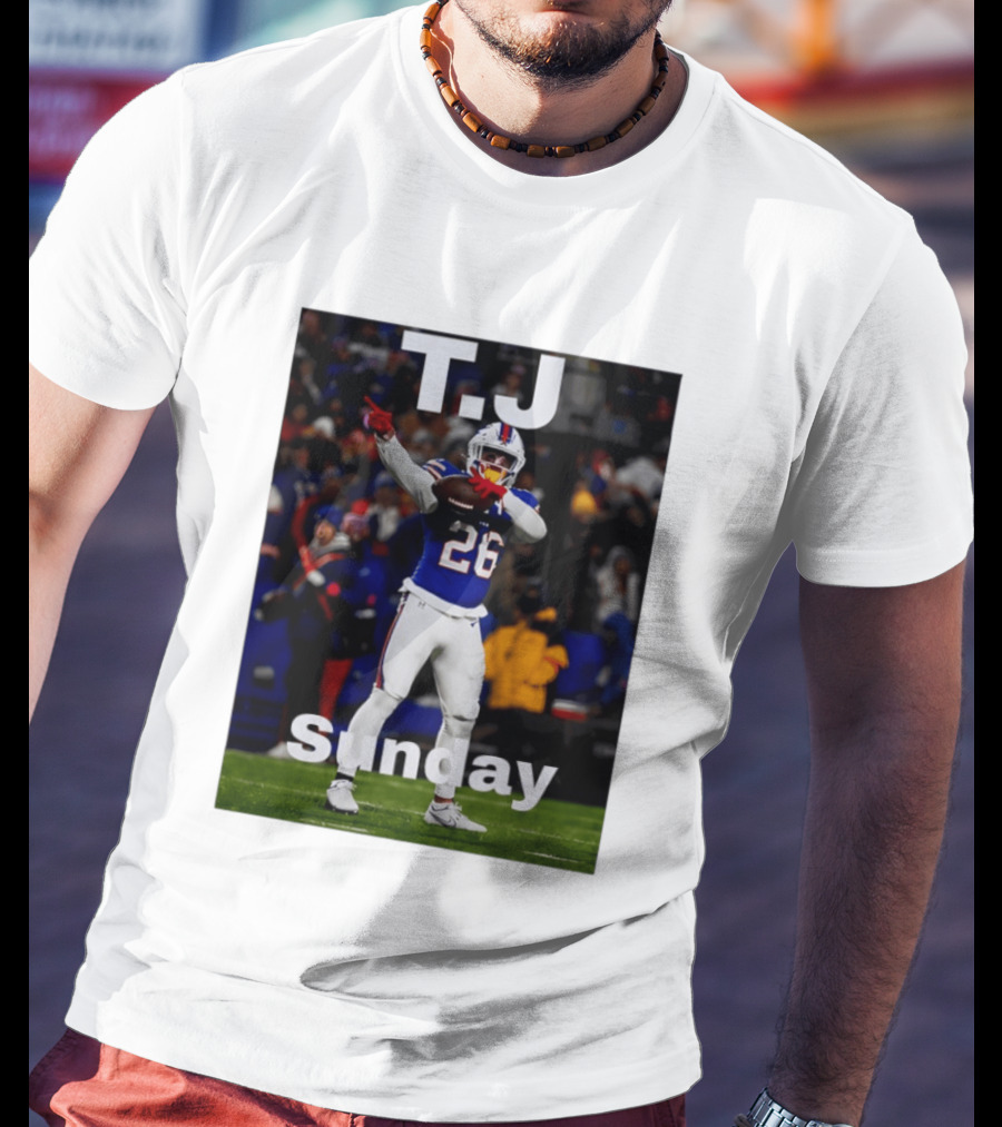 T.J. 26 Buffalo Bills Sunday T-Shirt