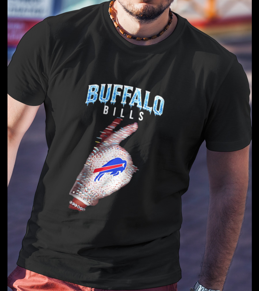 Buffalo Bills Iceman Glove Gesture 2026 T-Shirt