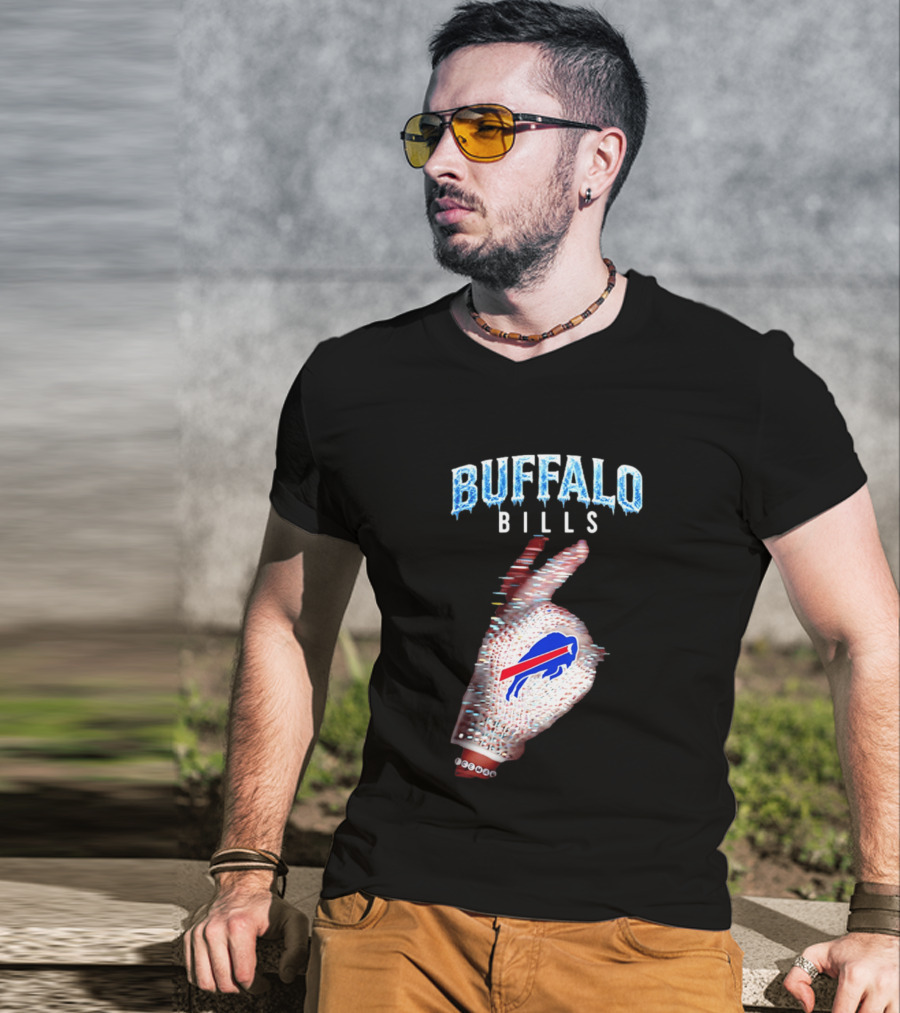 Buffalo Bills Iceman Glove Gesture 2026 T-Shirt