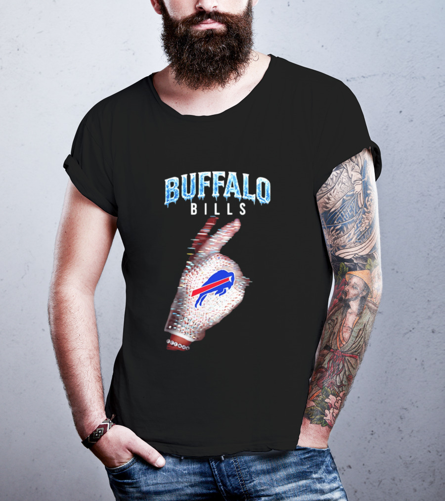 Buffalo Bills Iceman Glove Gesture 2026 T-Shirt