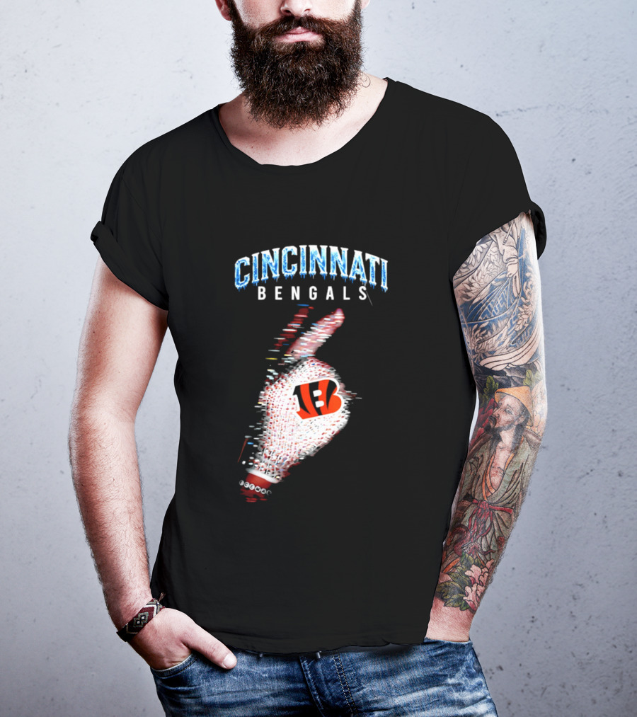 Cincinnati Bengals Iceman Glove Logo 2026 T-Shirt