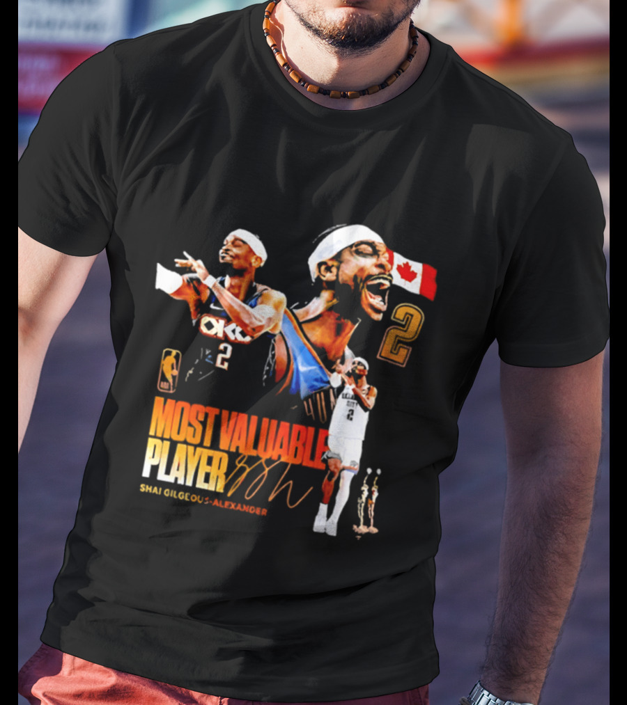 Shai Gilgeous Alexander Oklahoma City Thunder Canada Most Valuable Player 2026 T-Shirt
