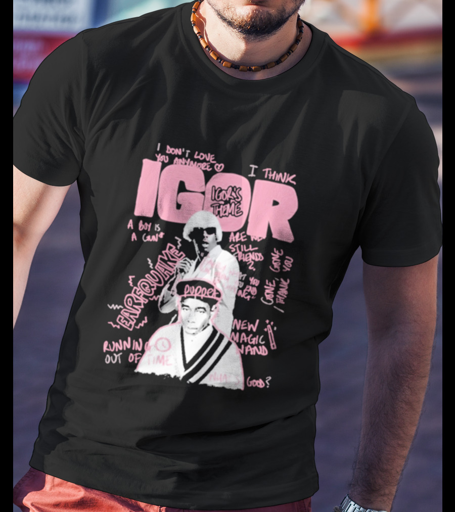 IGOR Sketchbook With I Think And EARFQUAKE Tyler The Creator T-Shirt