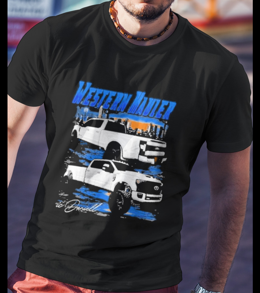 Icdaniell Ford F350 Dually Western Hauler Trucks T-Shirt