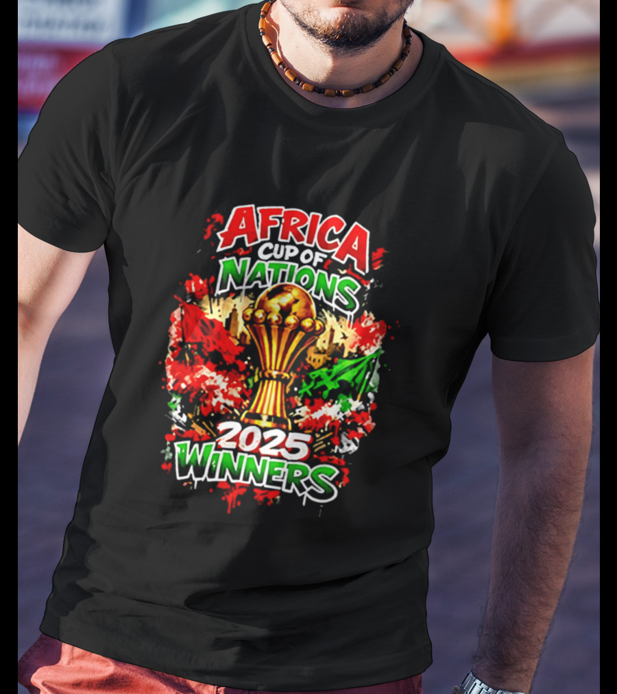 Africa Cup Of Nations 2025 Winners Trophy Celebration T-Shirt
