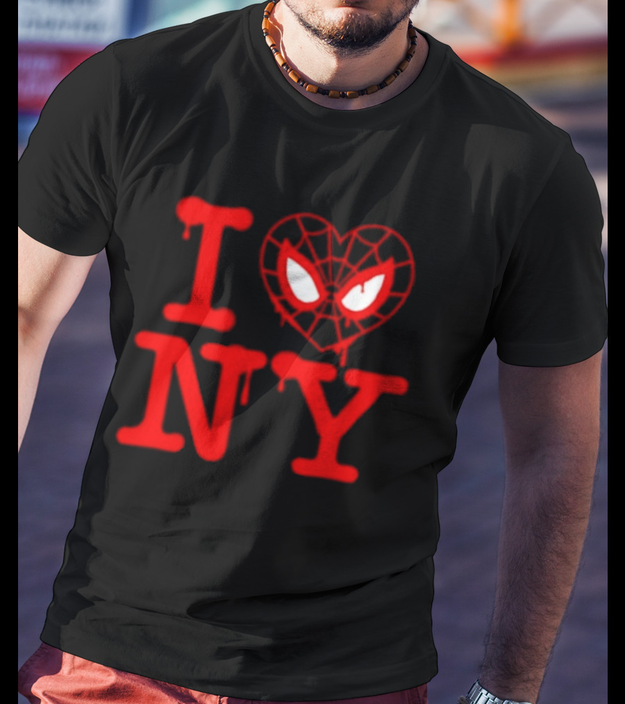 I Heart NY Spider Mask T-Shirt