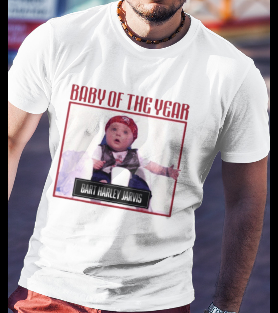 Bart Harley Jarvis Baby Of The Year Winner In Bandana And Vest T-Shirt