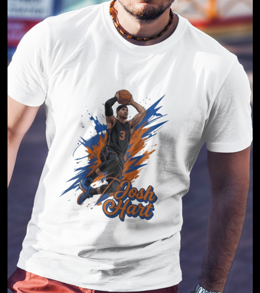 Josh Hart New York Knicks Basketball Number 3 T-Shirt