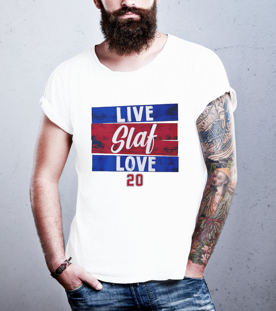 Live Slaf Love 20 Juraj Slafkovsky Montreal Canadiens NHL T-Shirt