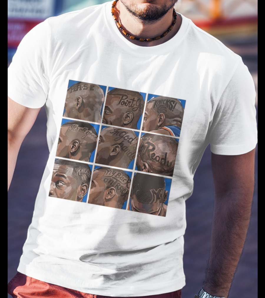 New York Knicks NY Phrase Tattoos Basketball T-Shirt