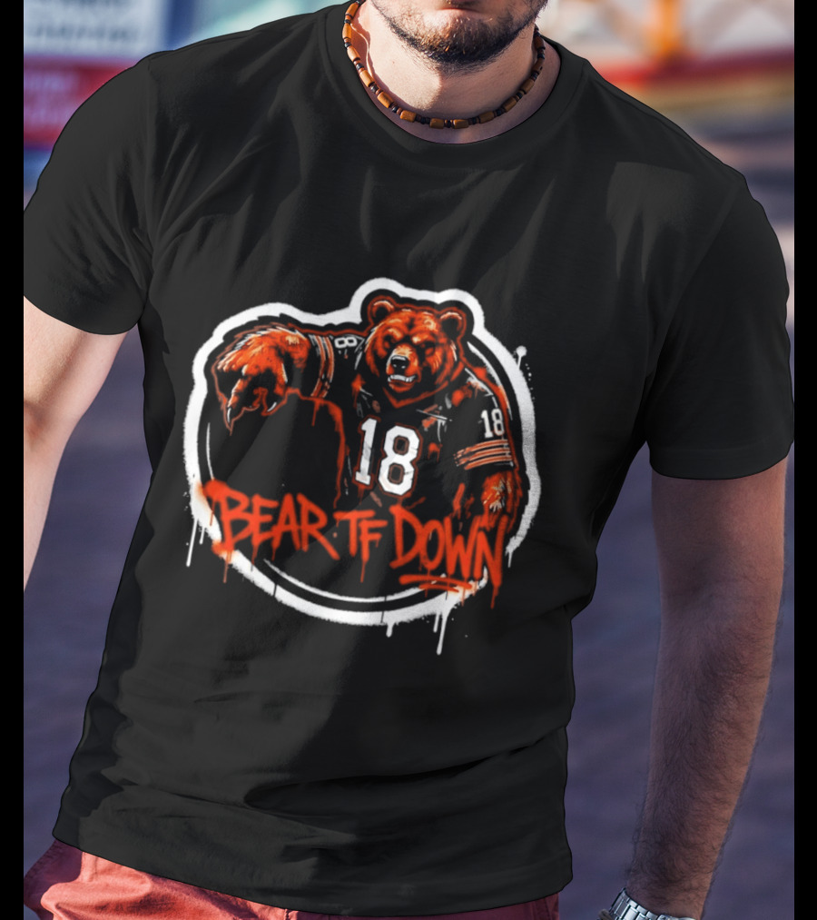 Chicago Bears Bear TF Down 18 Sports Fan T-Shirt