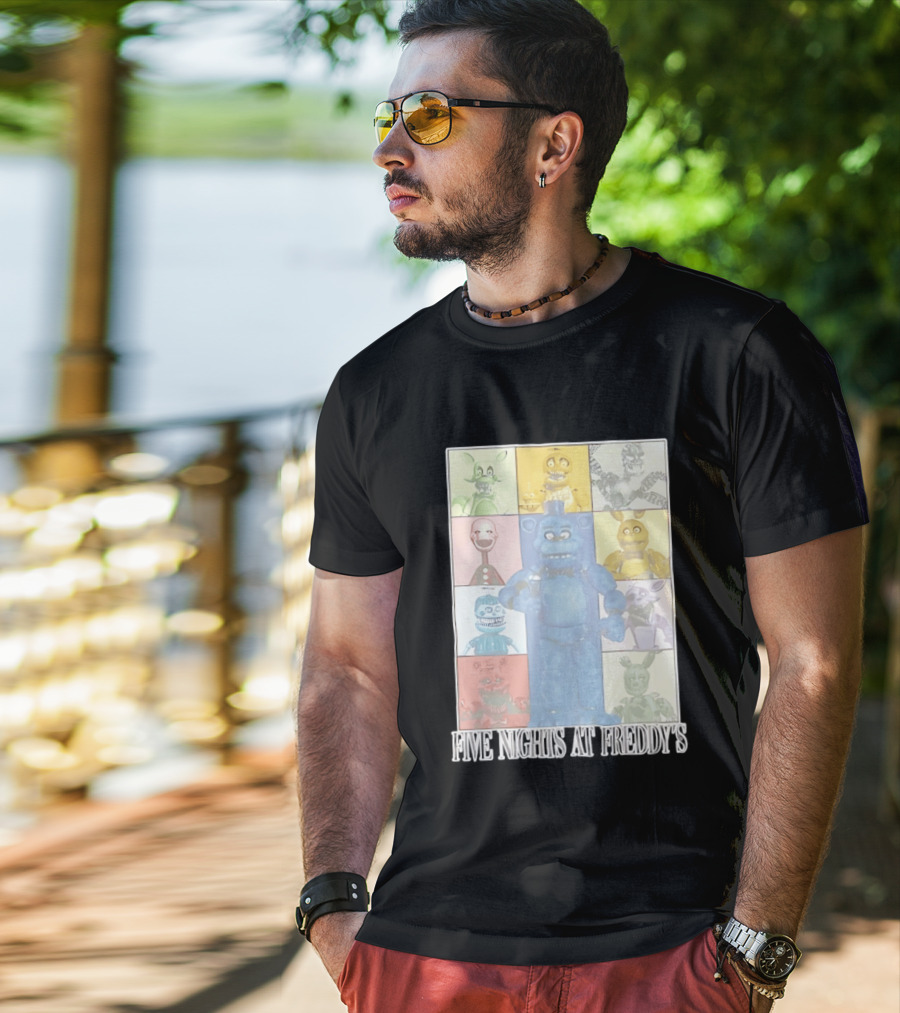 Five Nights At Freddy's The Eras Tour Animatronics Characters T-Shirt