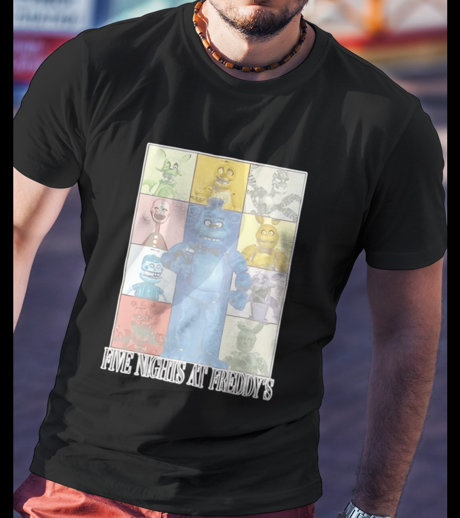 Five Nights At Freddy's The Eras Tour Animatronics Characters T-Shirt