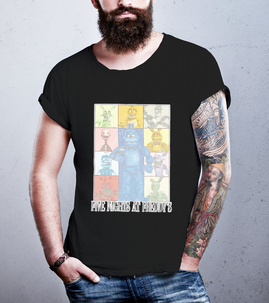 Five Nights At Freddy's The Eras Tour Animatronics Characters T-Shirt
