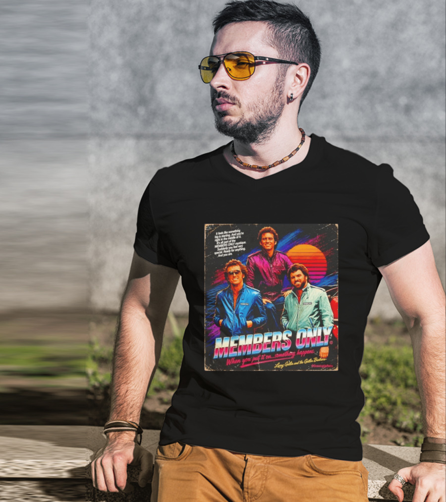 MEMBERS ONLY Larry Gatlin And The Gatlin Brothers Nostalgic 80s Style With Sunset T-Shirt