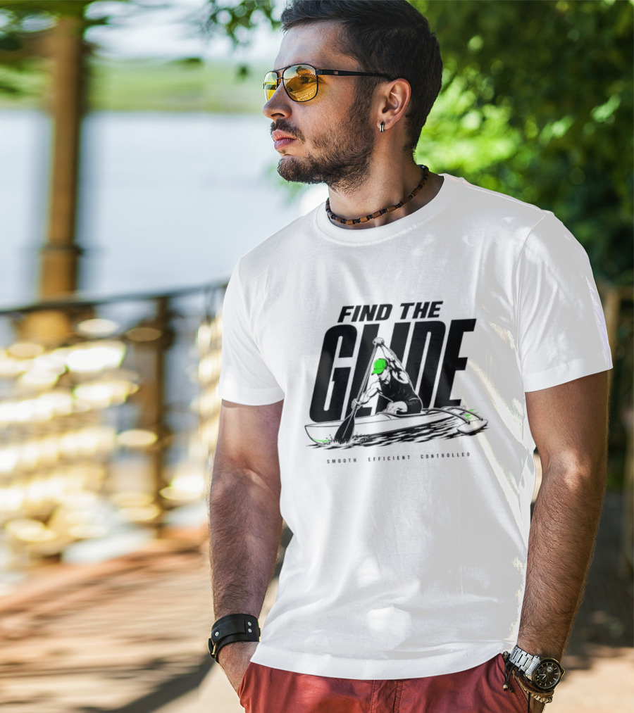Find The Glide Smooth Efficient Controlled Paddling Kayak Sportswear T-Shirt