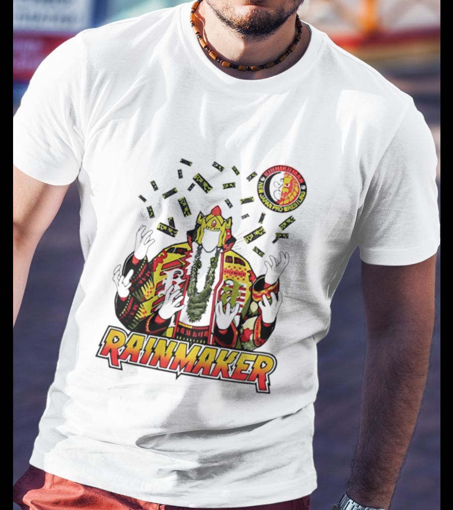 Kinnikuman New Japan Pro Wrestling Rainmaker Iconic Collab T-Shirt