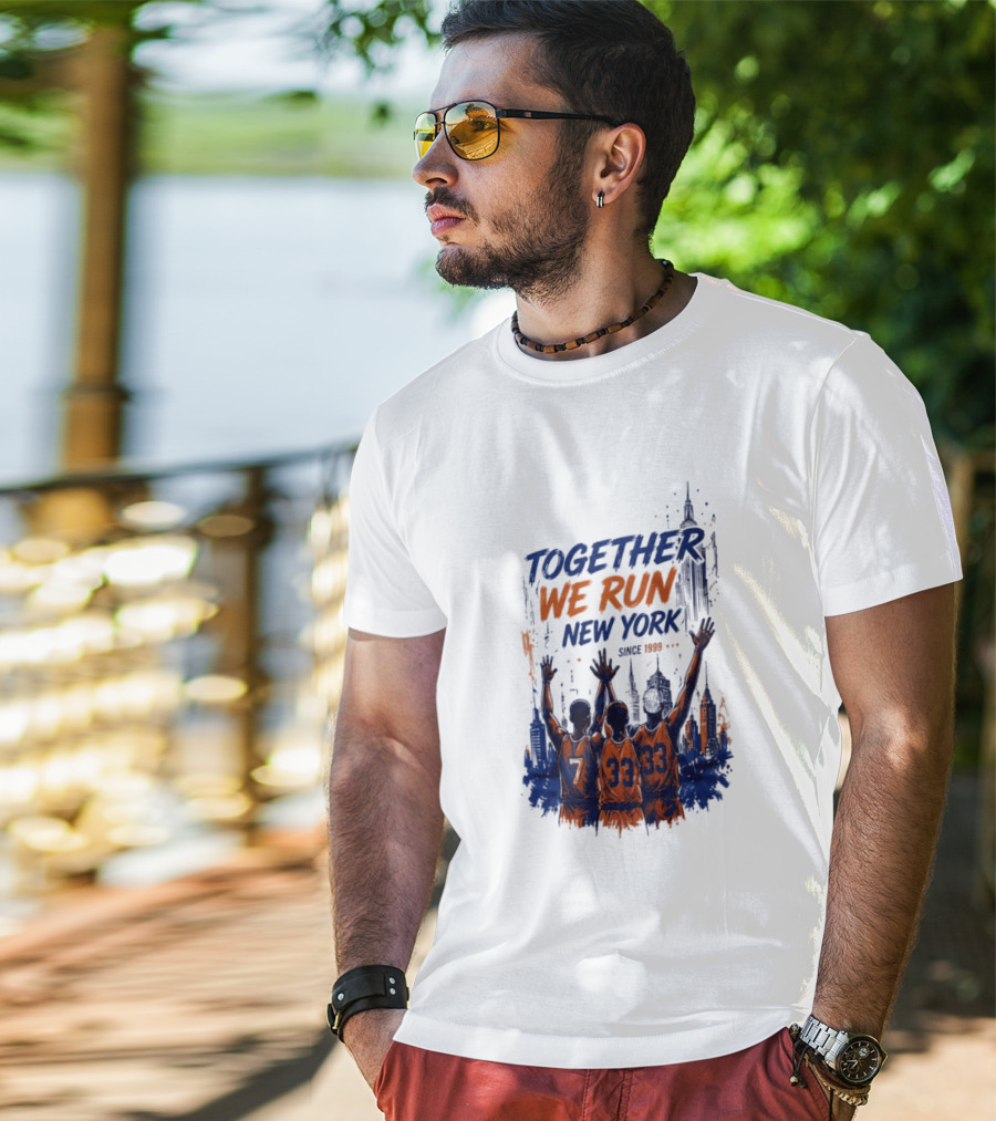 Together We Run New York Basketball Since 1999 Skyline Players T-Shirt