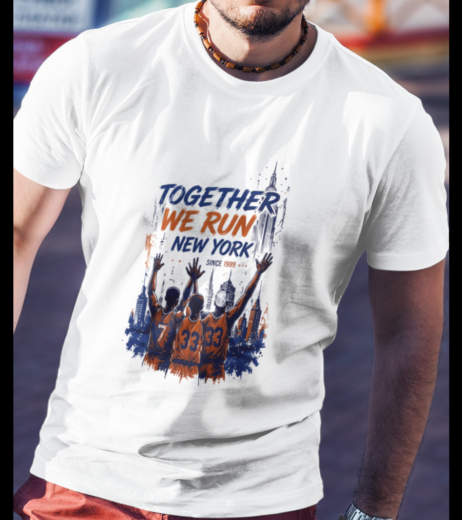 Together We Run New York Basketball Since 1999 Skyline Players T-Shirt