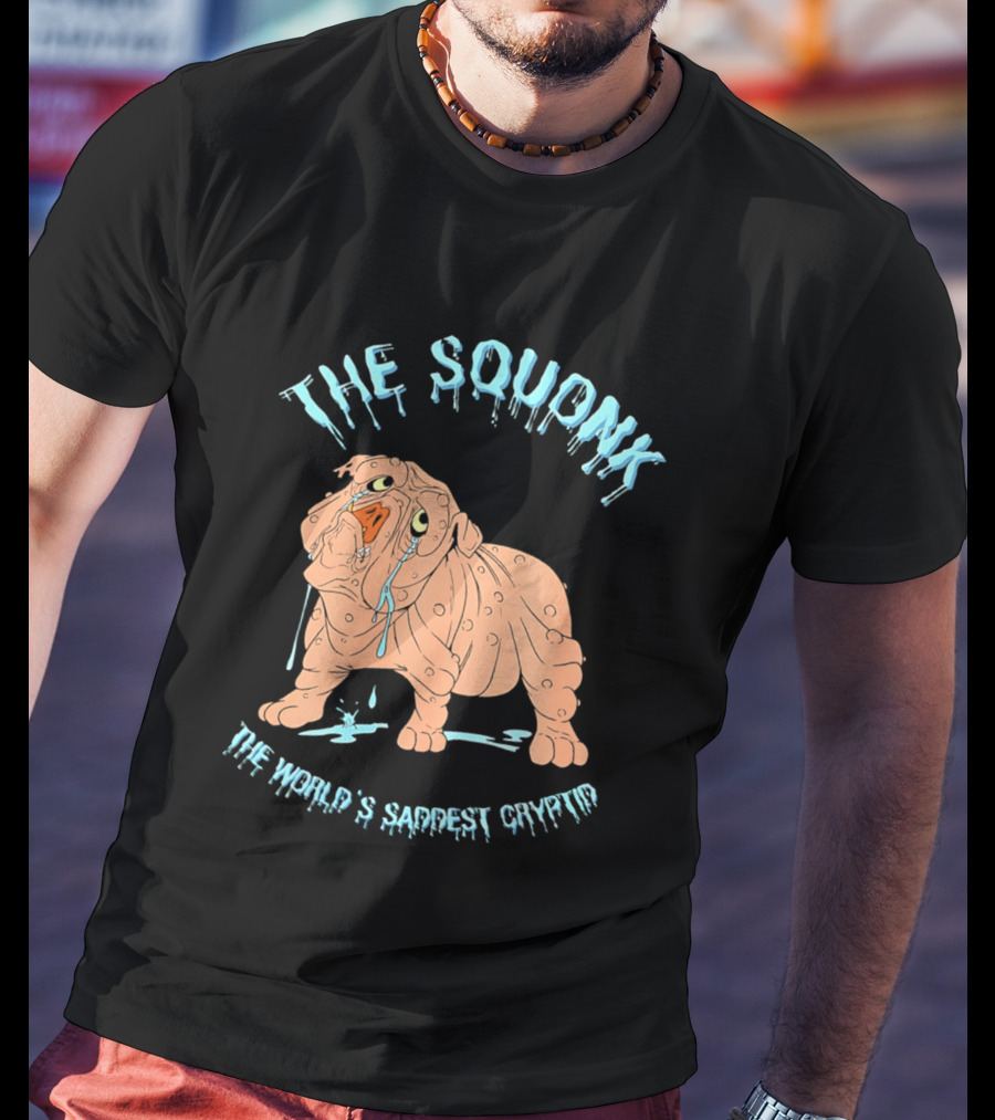 The Squonk World's Saddest Cryptid Dripping T-Shirt