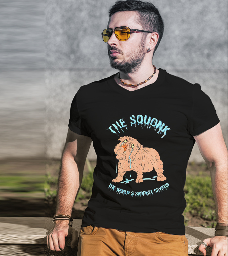 The Squonk World's Saddest Cryptid Dripping T-Shirt