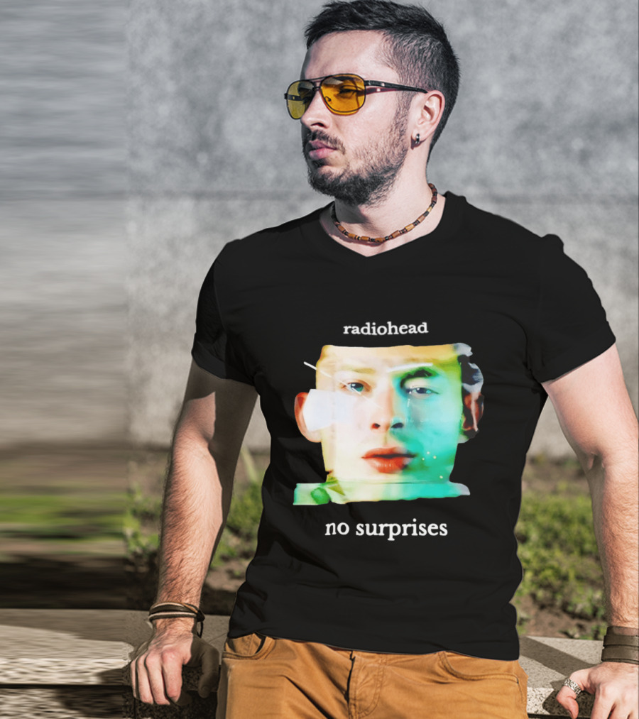 Radiohead No Surprises Thom Yorke Watercolor T-Shirt
