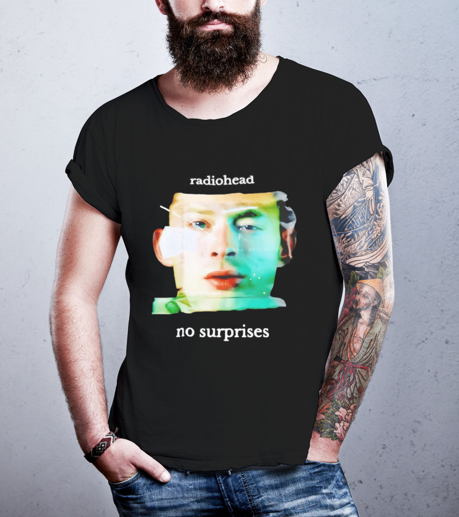 Radiohead No Surprises Thom Yorke Watercolor T-Shirt