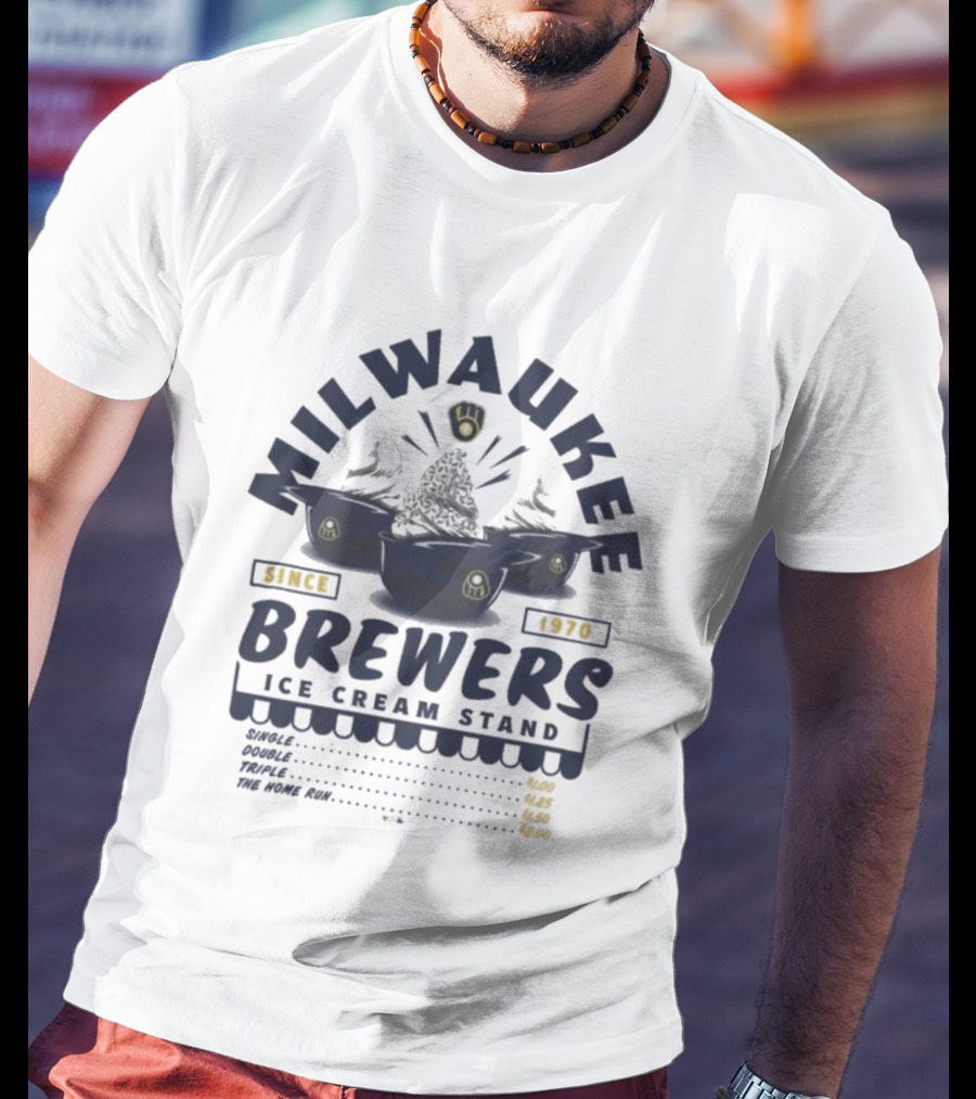 Milwaukee Brewers Ice Cream Stand Since 1970 T-Shirt