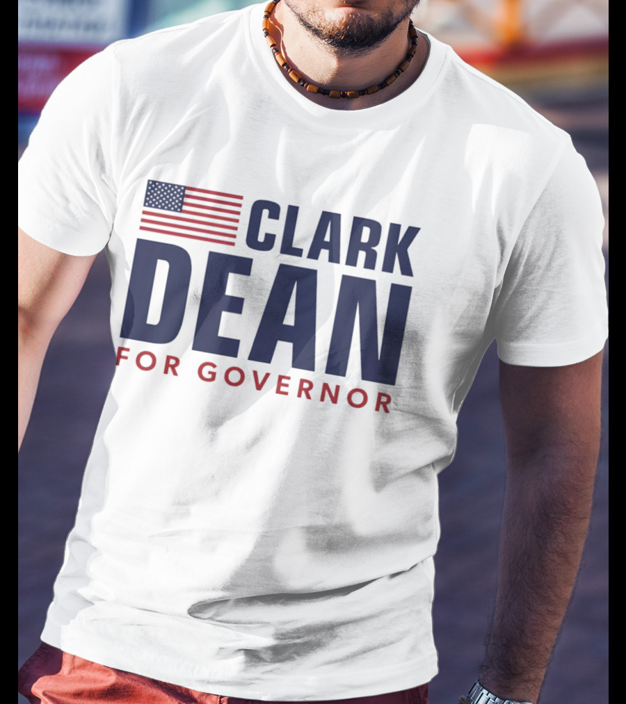 Clark Dean For Governor 2026 American Flag T-Shirt