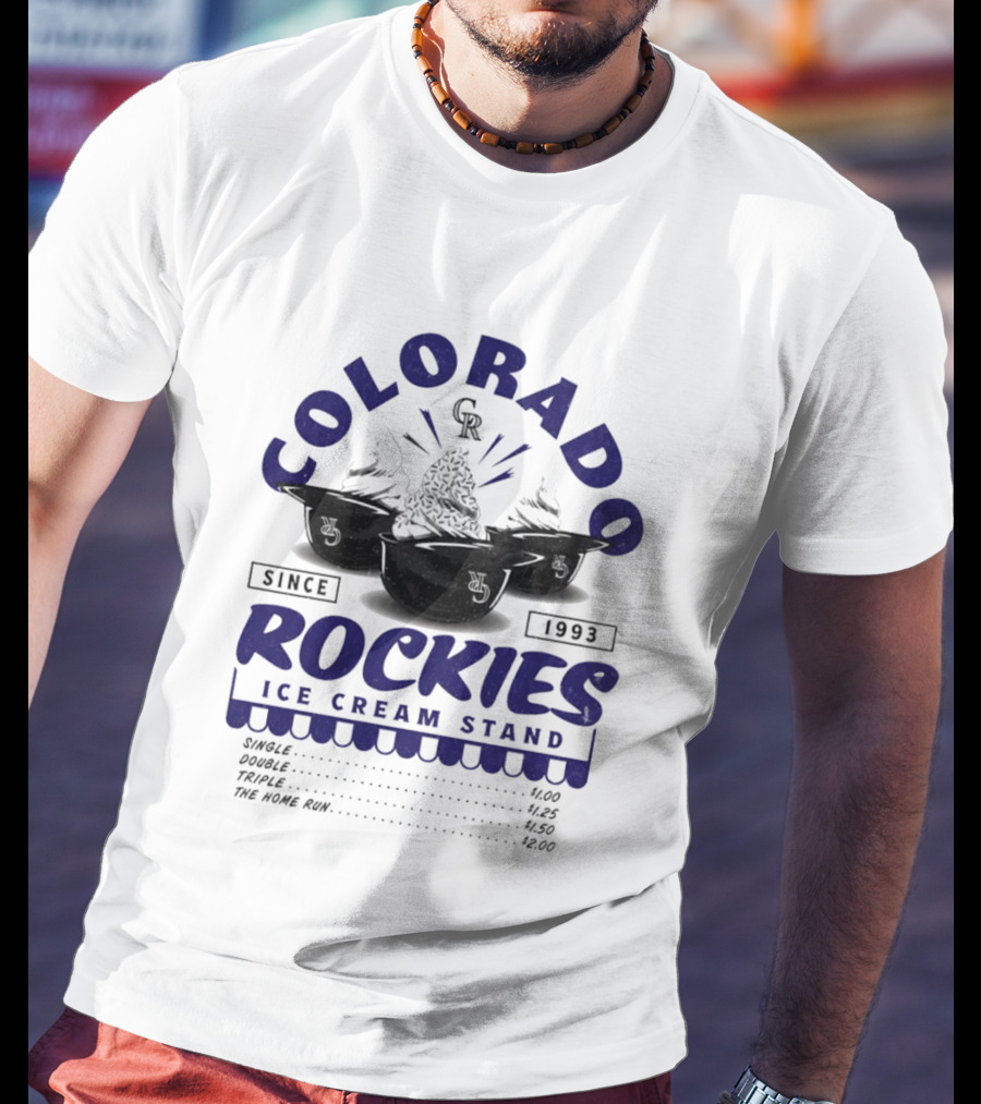 Colorado Rockies Ice Cream Stand Since 1993 CR T-Shirt
