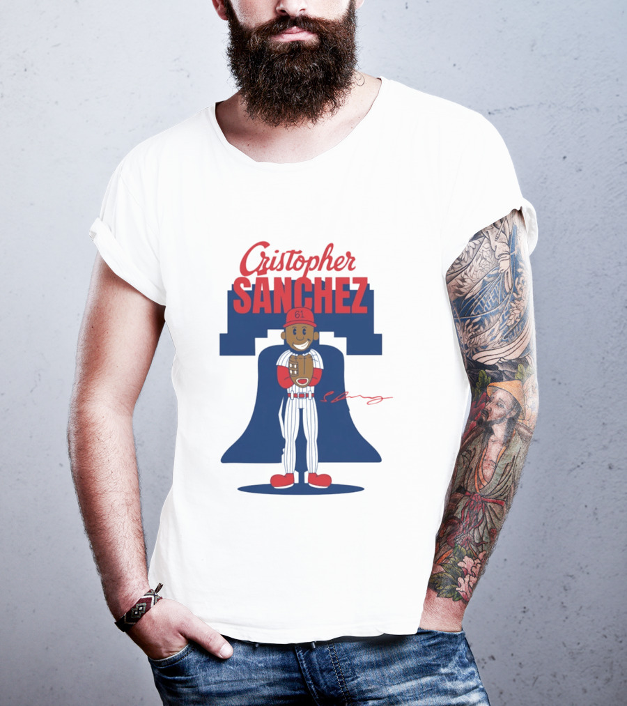 Cristopher Sanchez Phillies Cartoon Toddler 61 T-Shirt