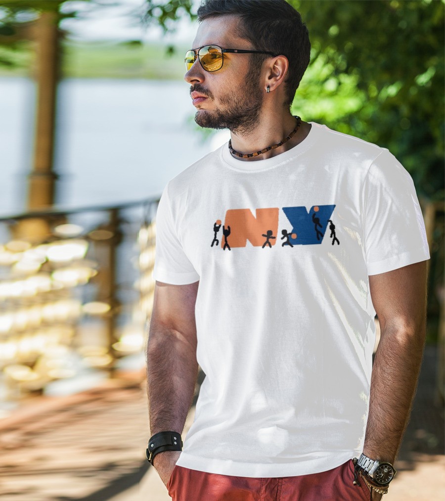 New York Knicks NBA NY Paint Basketball T-Shirt