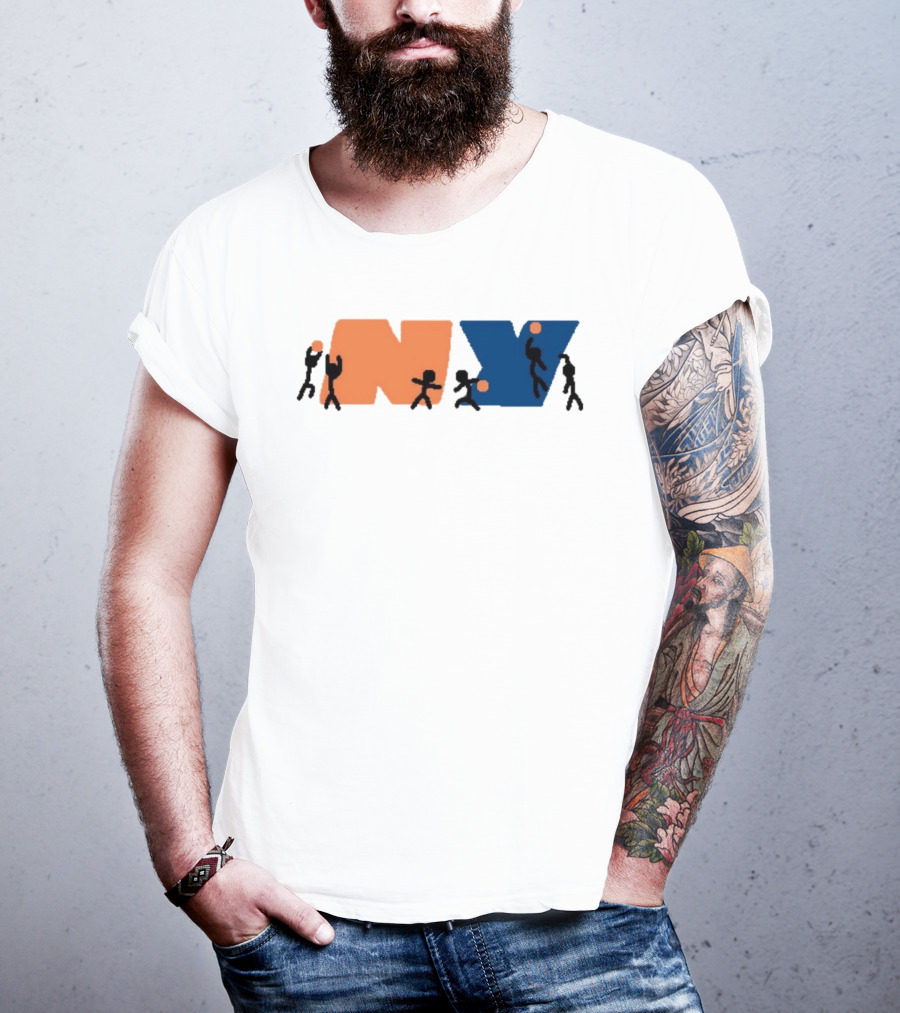 New York Knicks NBA NY Paint Basketball T-Shirt