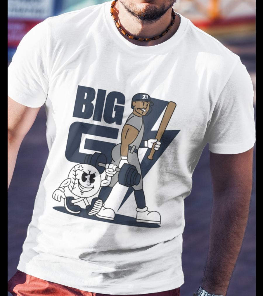 Giancarlo Stanton Big G Cartoon New York Yankees Baseball Star T-Shirt