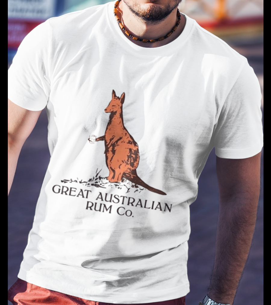 Kangaroo Great Australian Rum Co Authentic T-Shirt