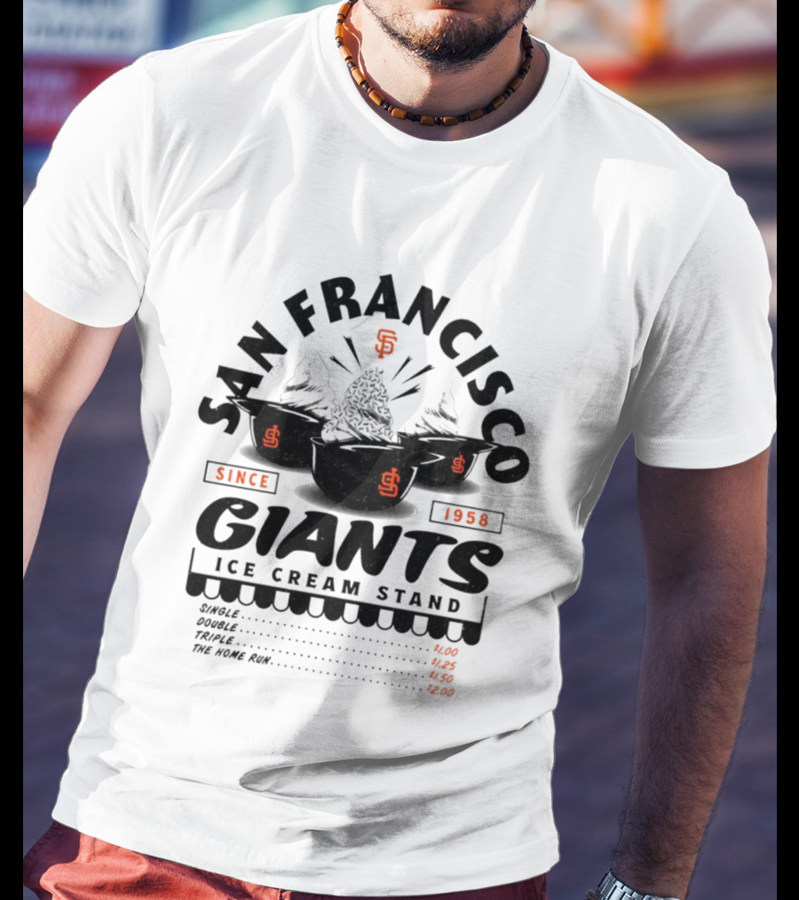San Francisco Giants Ice Cream Stand Since 1958 T-Shirt