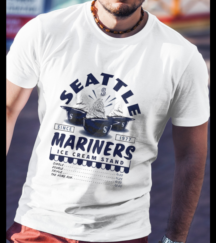 Seattle Mariners Since 1977 Ice Cream Stand Mariners T-Shirt