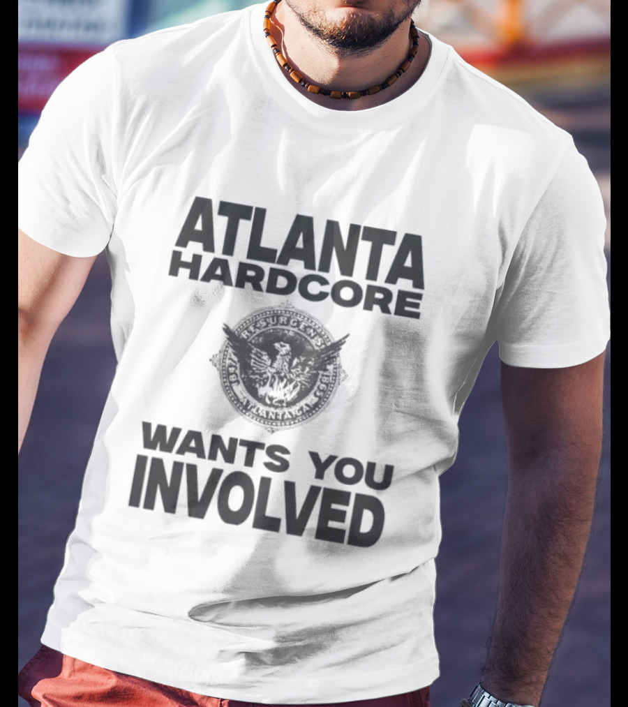 Atlanta Hardcore Wants You Involved Vintage Bulldog T-Shirt