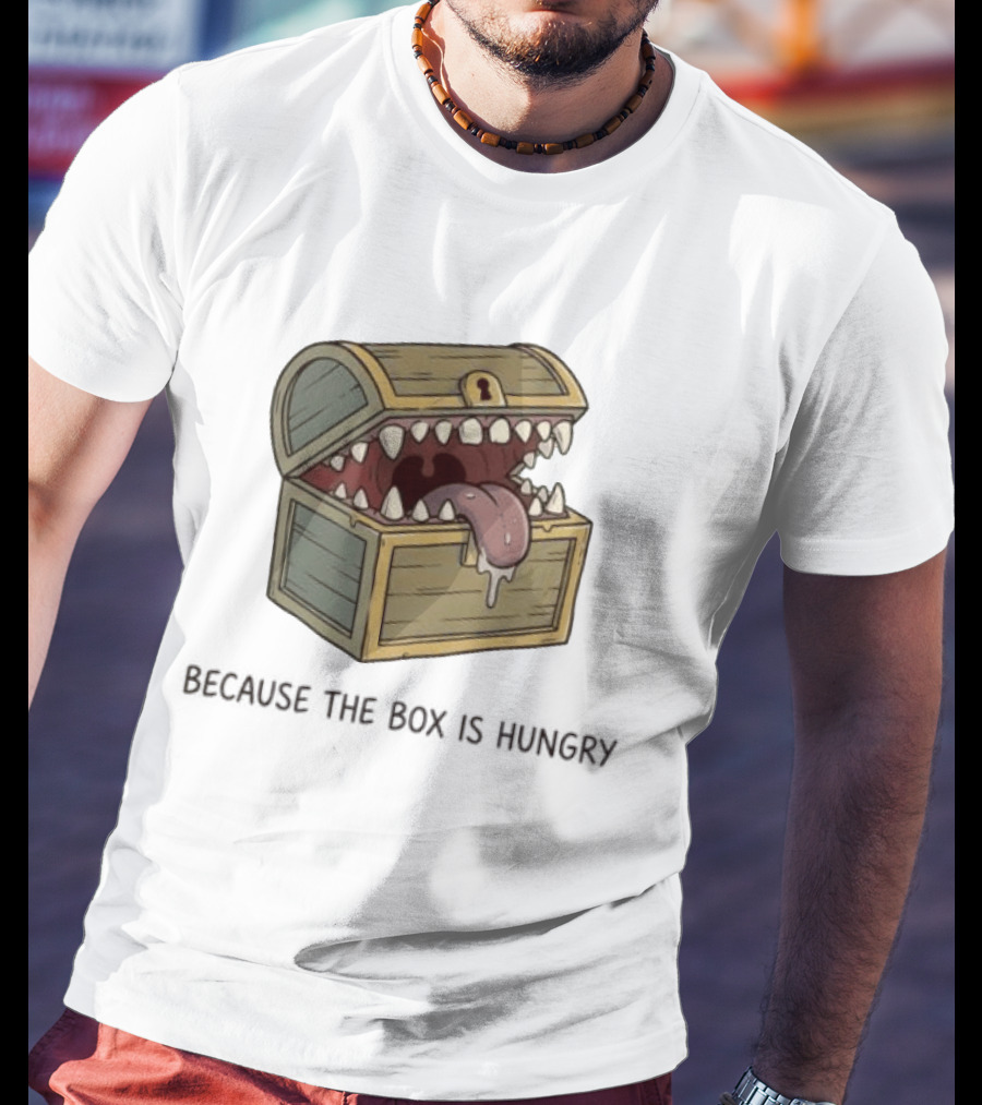 Mimic Chest Monster Because The Box Is Hungry Dungeons And Dragons Fantasy Gaming Creature T-Shirt
