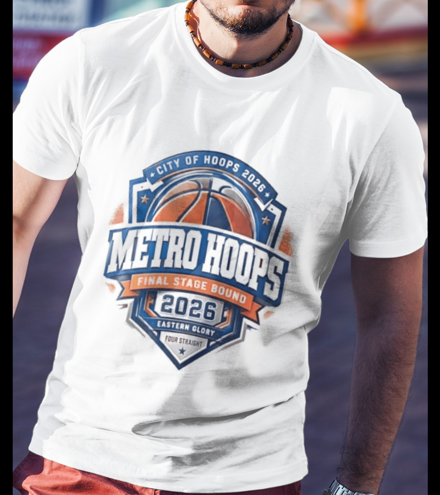 New York Knicks City Of Hoops 2026 Metro Hoops Main Stage Pound 4 Pound T-Shirt