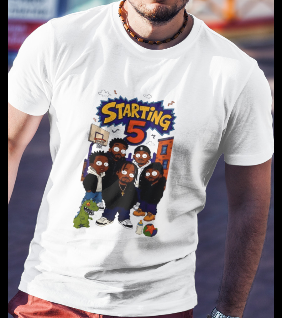 Starting 5 New York Knicks Hip Hop Rugrats Players T-Shirt
