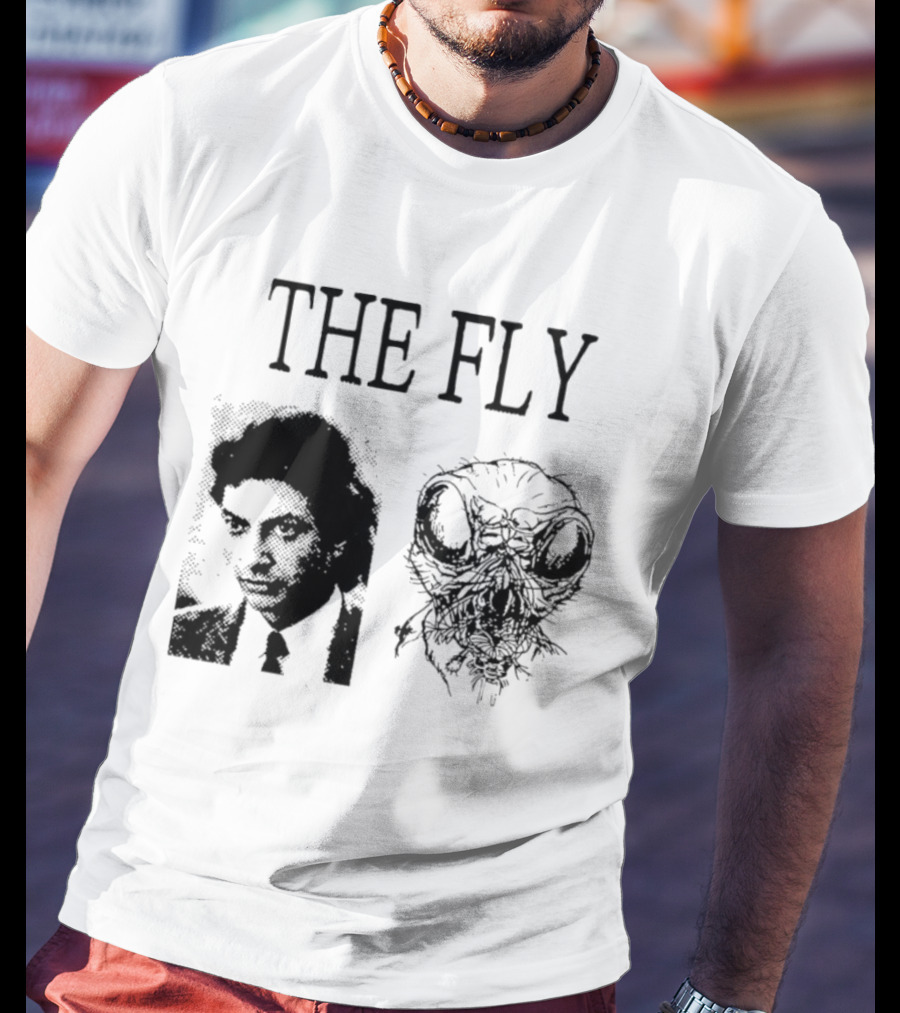 The Fly Jeff Goldblum 1986 Horror Movie Iconic Transformation T-Shirt