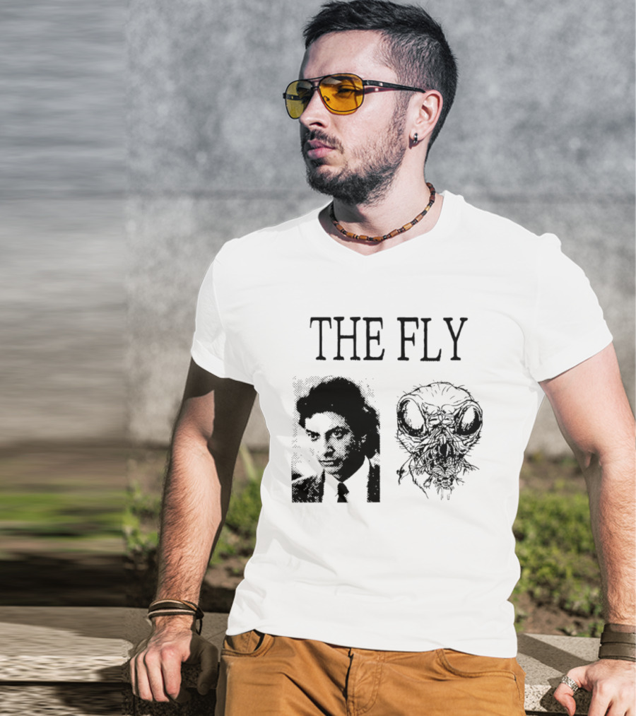 The Fly Jeff Goldblum 1986 Horror Movie Iconic Transformation T-Shirt