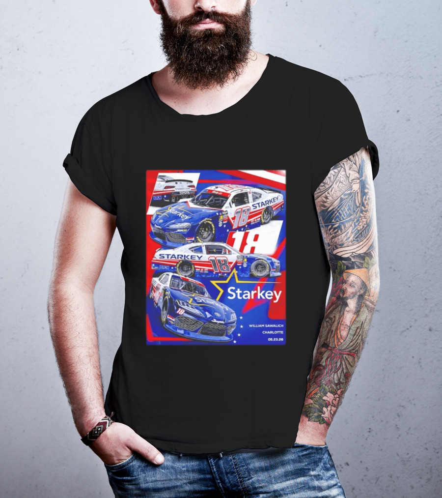Starkey 18 William Sawalich Joe Gibbs Racing Charlotte Motor Speedway 05.23.26 T-Shirt